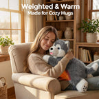 Mochilumi Alaskan Malamute Weighted Stuffed Animal
