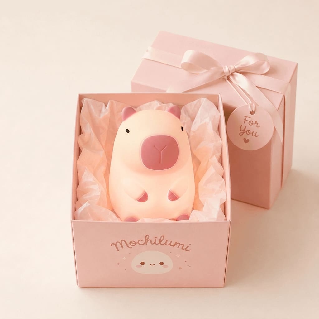 Pink Capybara Mochilumi Mood Light