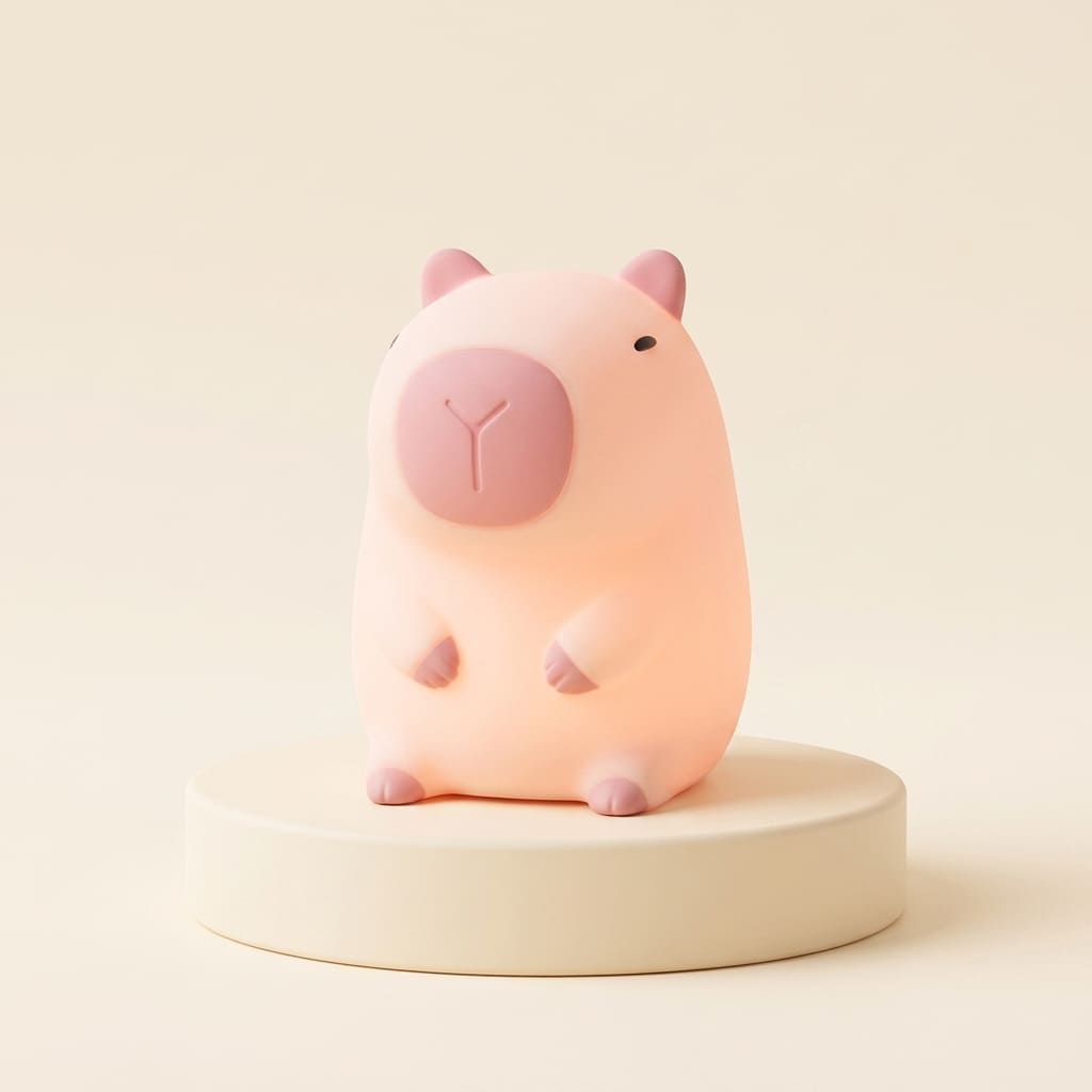 Pink Capybara Mochilumi Mood Light