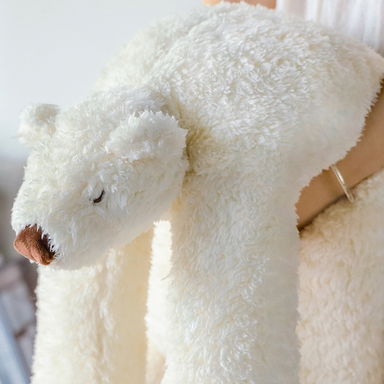 Mochilumi Polar Fleece Bear Weighted Stuffed Animal