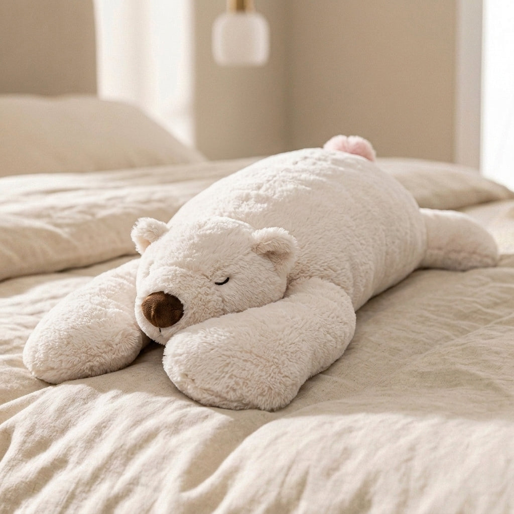 Mochilumi Polar Fleece Bear Weighted Stuffed Animal